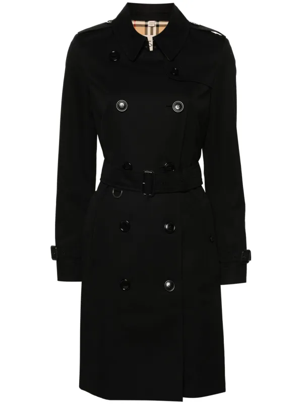 BLACK COTTON TRENCH COAT sold by Lord & Taylor