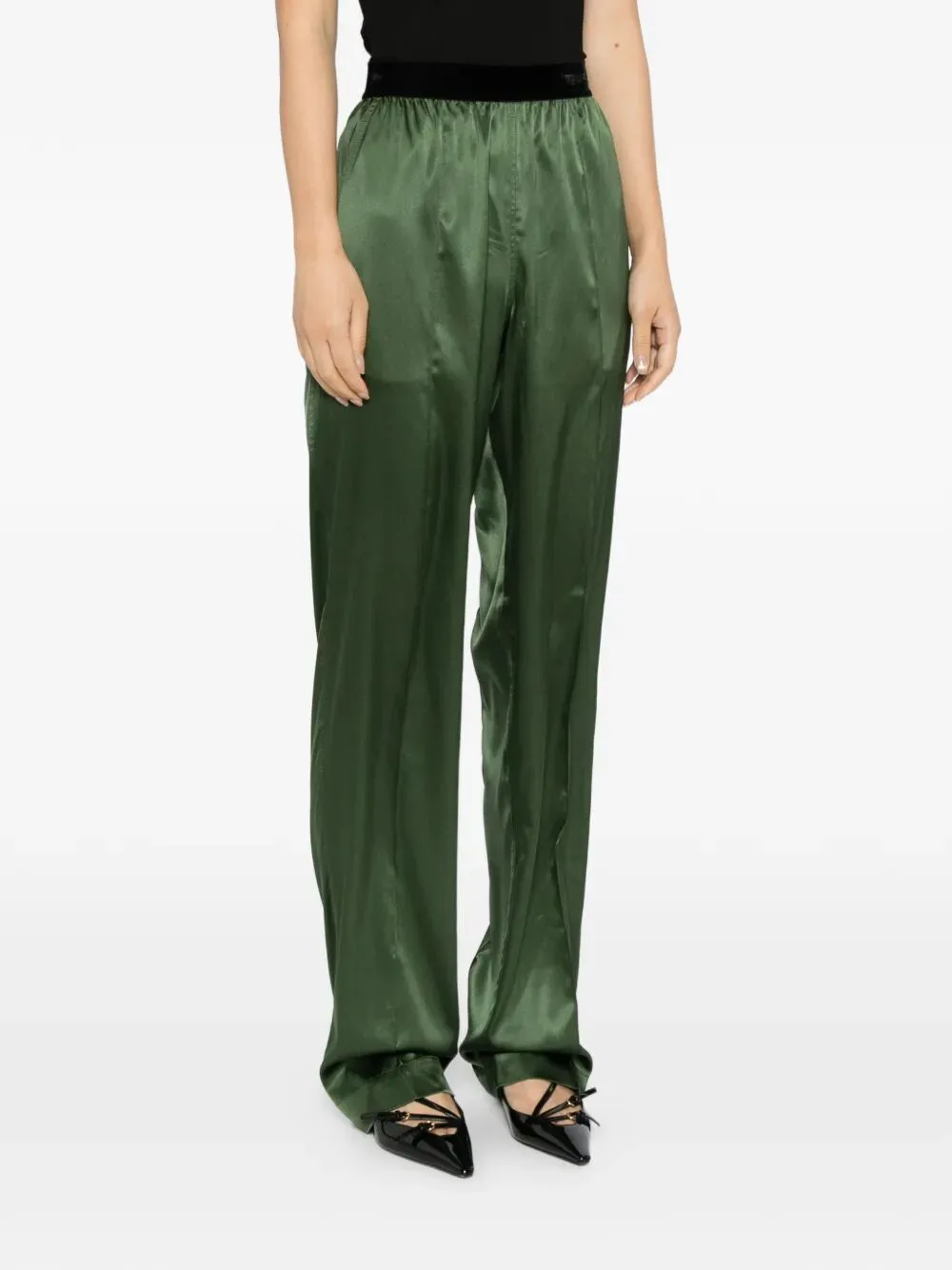 STRETCH SILK SATIN PJ PANTS sold by Lord & Taylor product image thumbnail 4