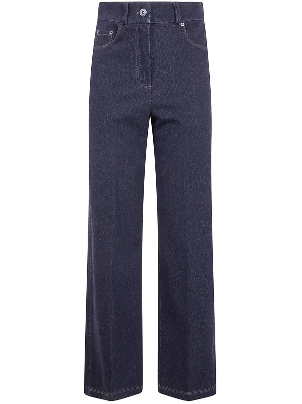 "MXPRIBES" DENIM JERSEY TROUSERS made by MaxMara