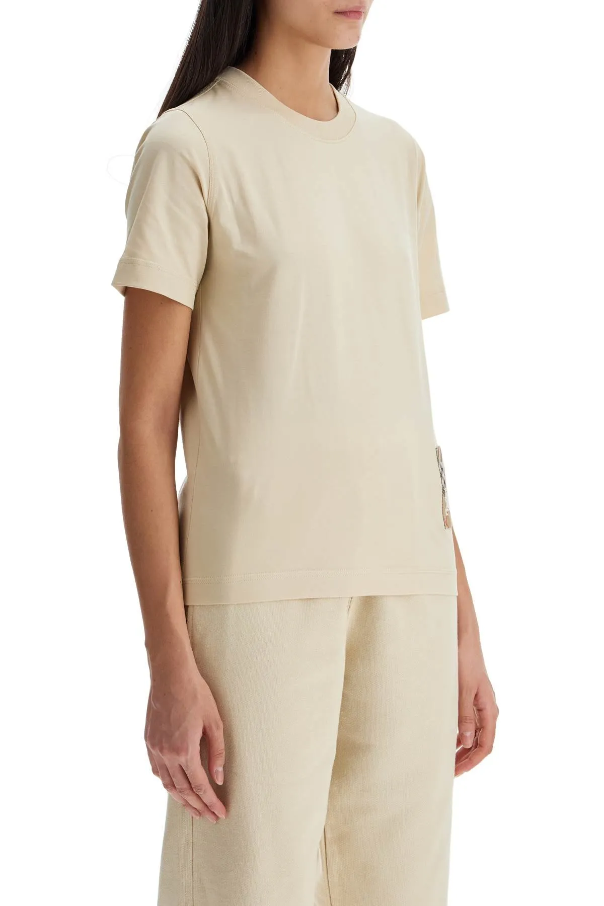CREAM COTTON T-SHIRT sold by Lord & Taylor product image thumbnail 2