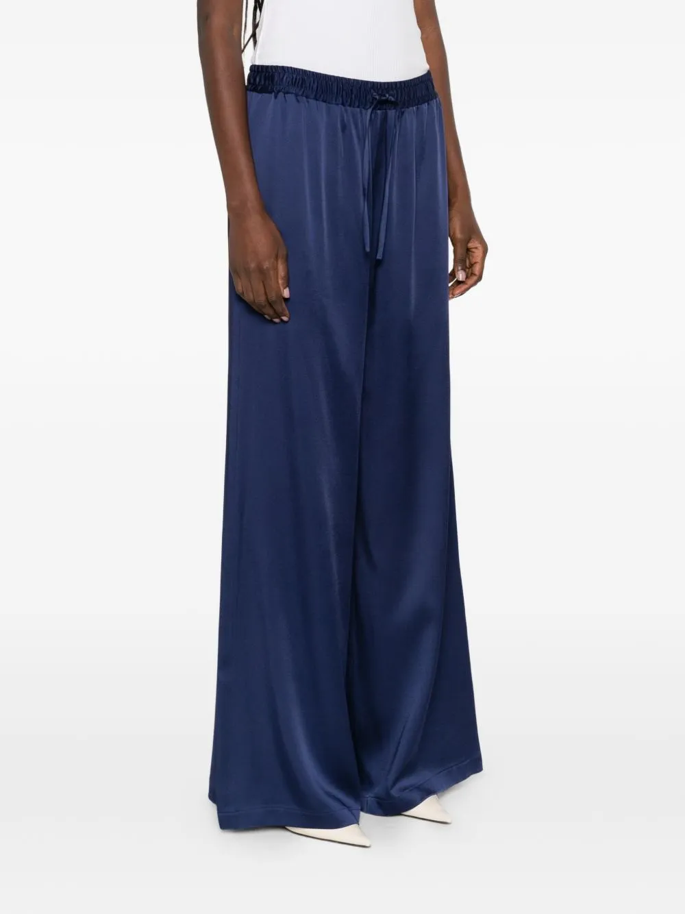 SATIN WIDE-LEG TROUSERS sold by Lord & Taylor product image thumbnail 4
