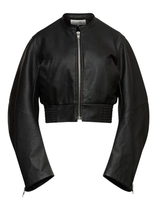 LEATHER EFFECT BOMBER JACKET made by Maison Margiela