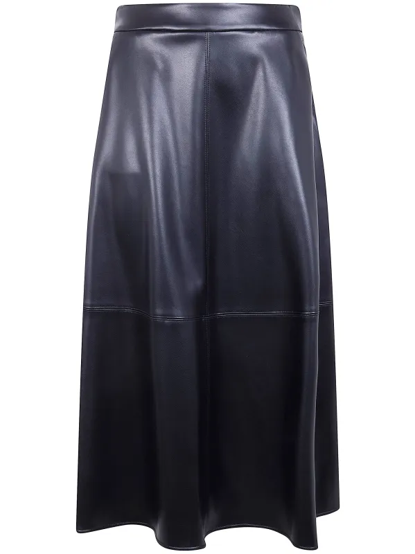 "SMMNINFA" ECO LEATHER ROUND MIDI SKIRT sold by Lord & Taylor