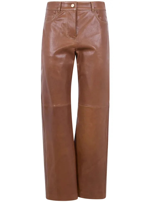 "SMMVIOLINO" LEATHER 5 POCKETS TROUSERS sold by Lord & Taylor