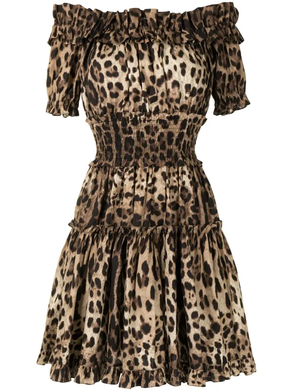 SHORT LEOPARD-PRINT POPLIN DRESS sold by Lord & Taylor