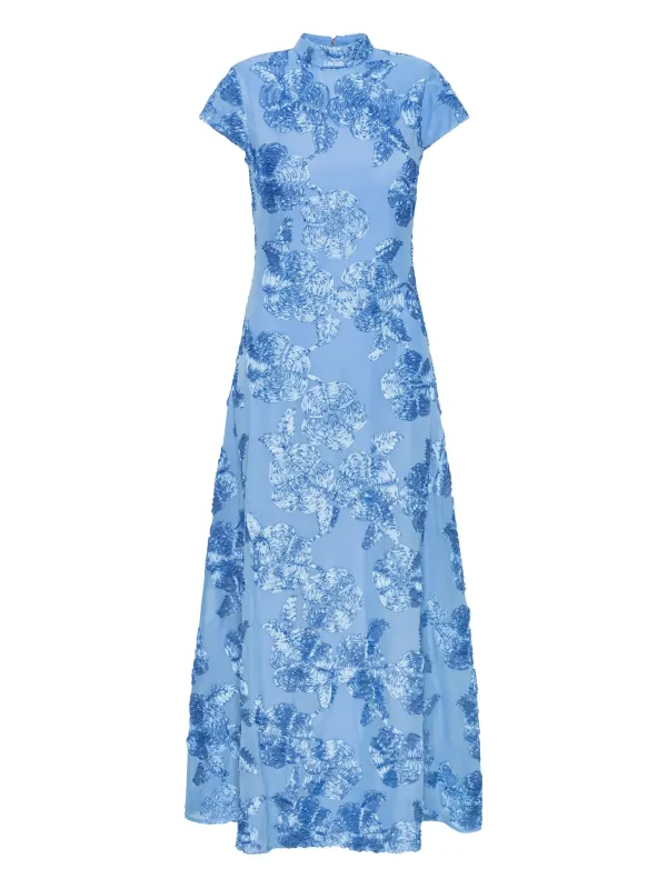 FLORAL-EMBROIDERED MIDI DRESS sold by Lord & Taylor