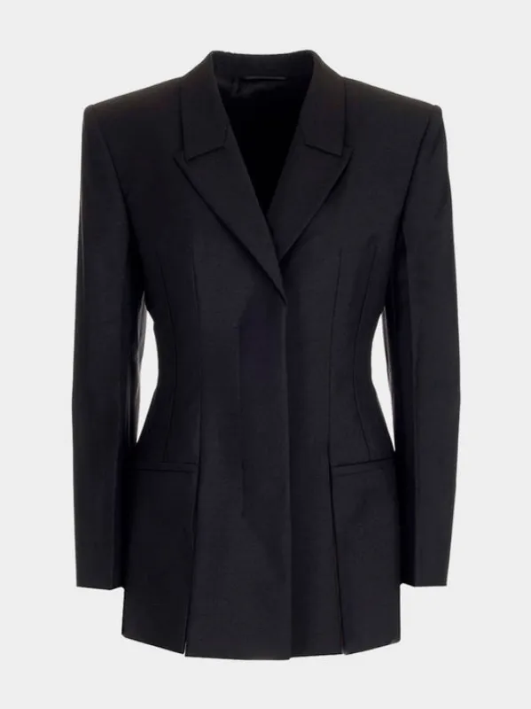 WOMEN'S SINGLE BREASTED WAISTED JKT W/ INCLUSION made by Givenchy