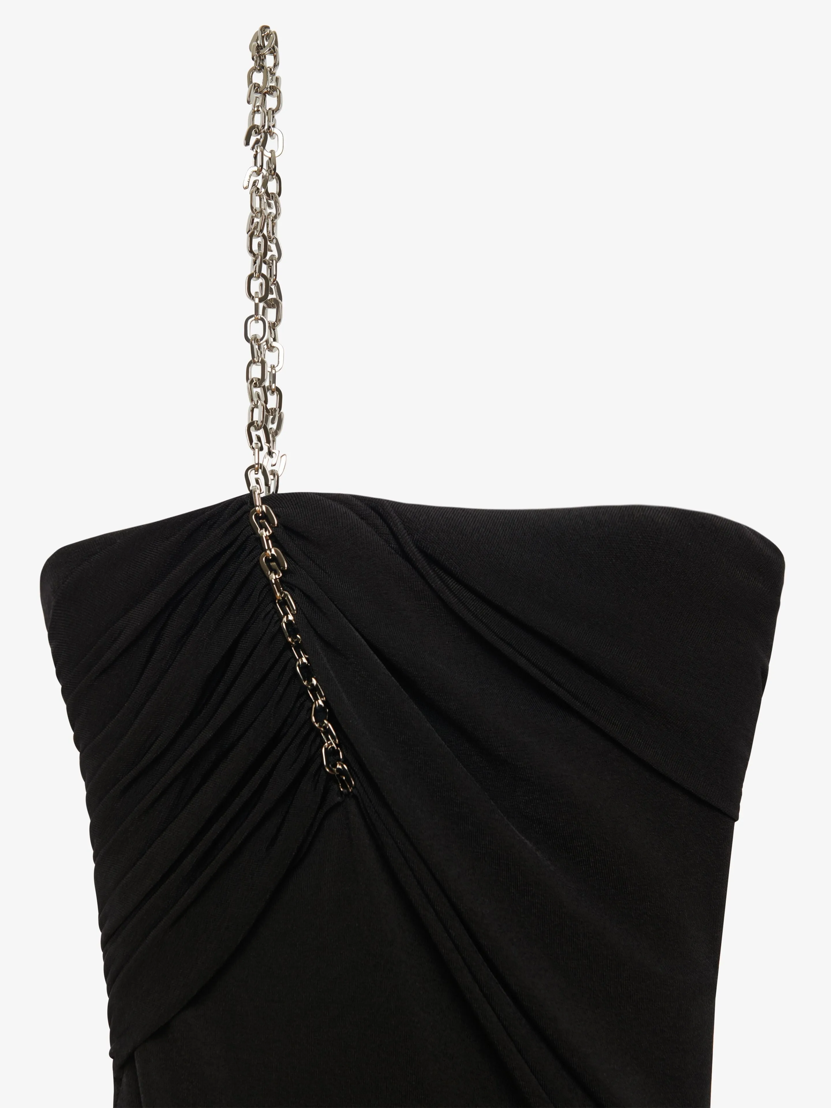 WOMEN'S STRAPLESS DRAPED DRESS W/ CHAIN sold by Lord & Taylor