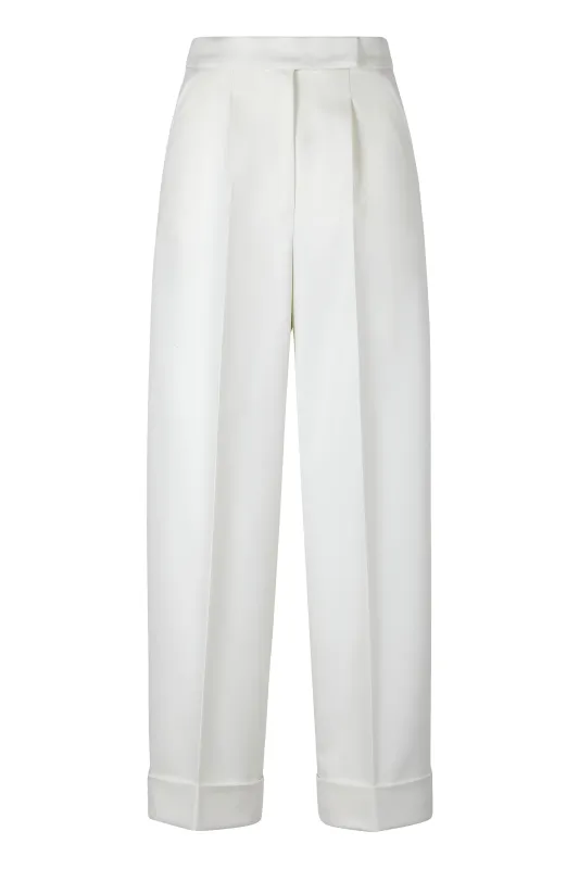 HIGH-WAISTED WOOL PANTS sold by Lord & Taylor