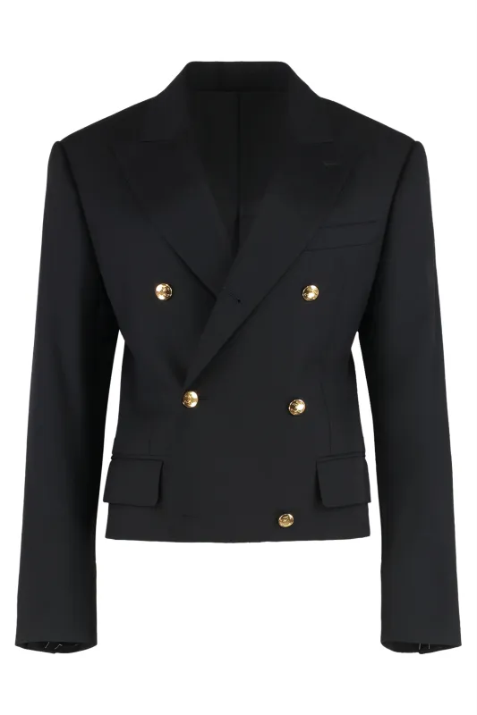 BLAZER COLUMNS IN WOOL GABARDINE made by Celine