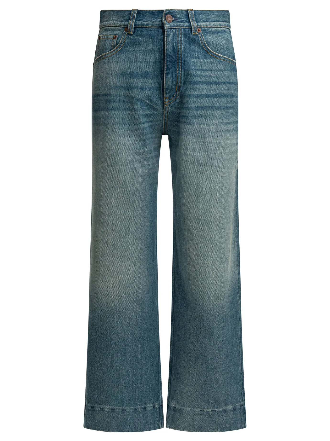 SHORT WIDE LEG JEANS sold by Lord & Taylor