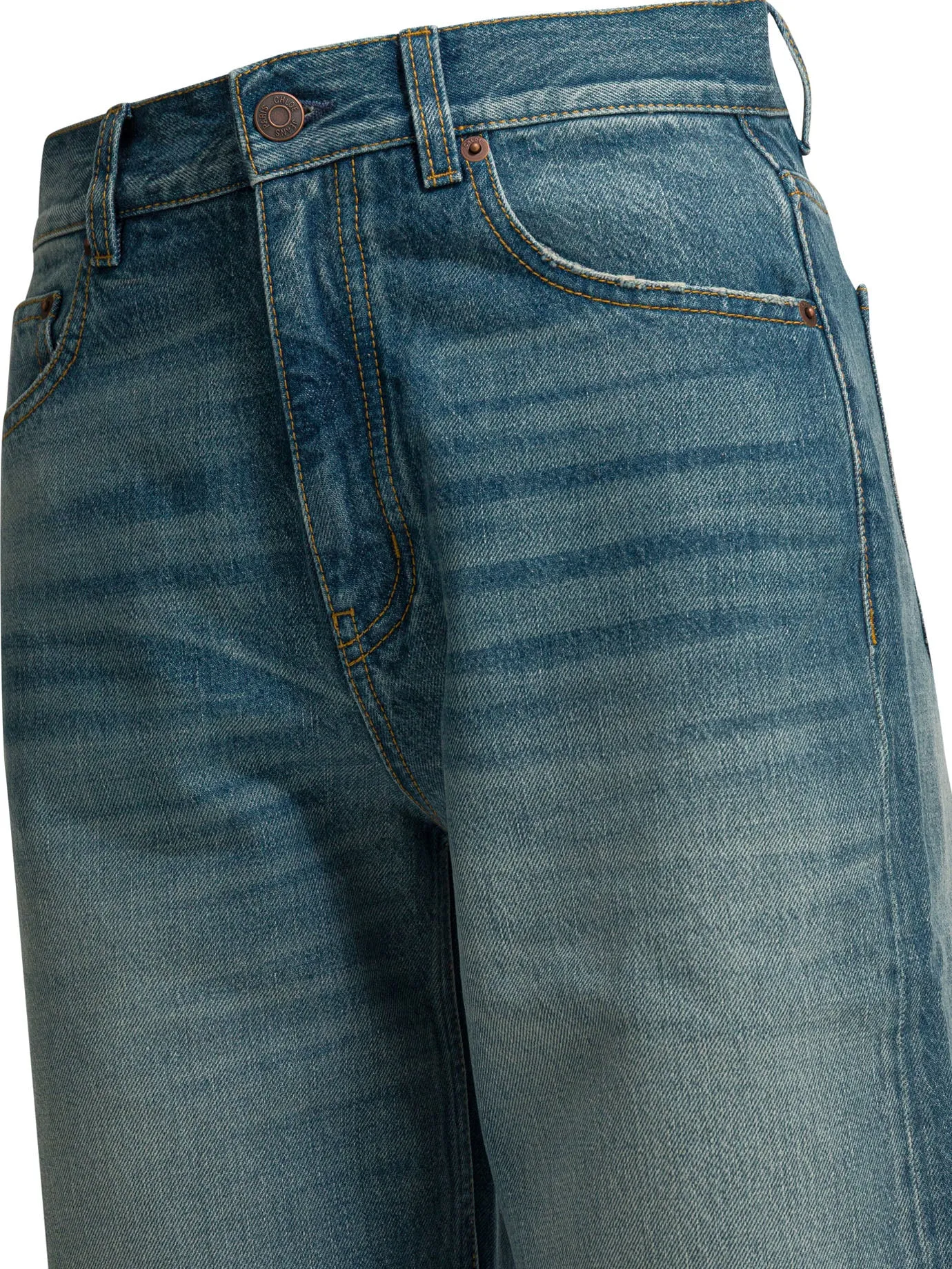 SHORT WIDE LEG JEANS sold by Lord & Taylor product image thumbnail 3
