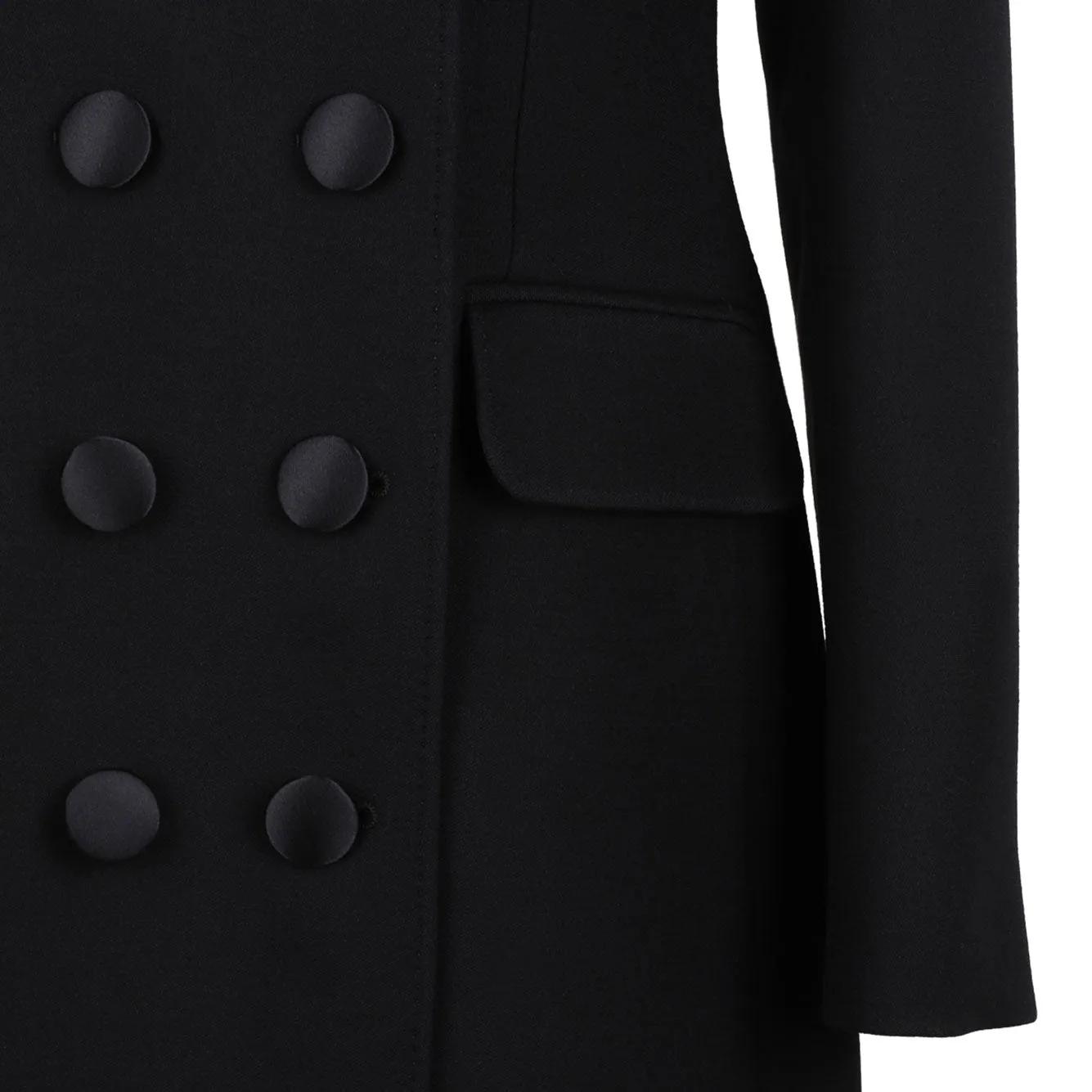 BLACK VIRGIN WOOL COAT sold by Lord & Taylor product image thumbnail 4