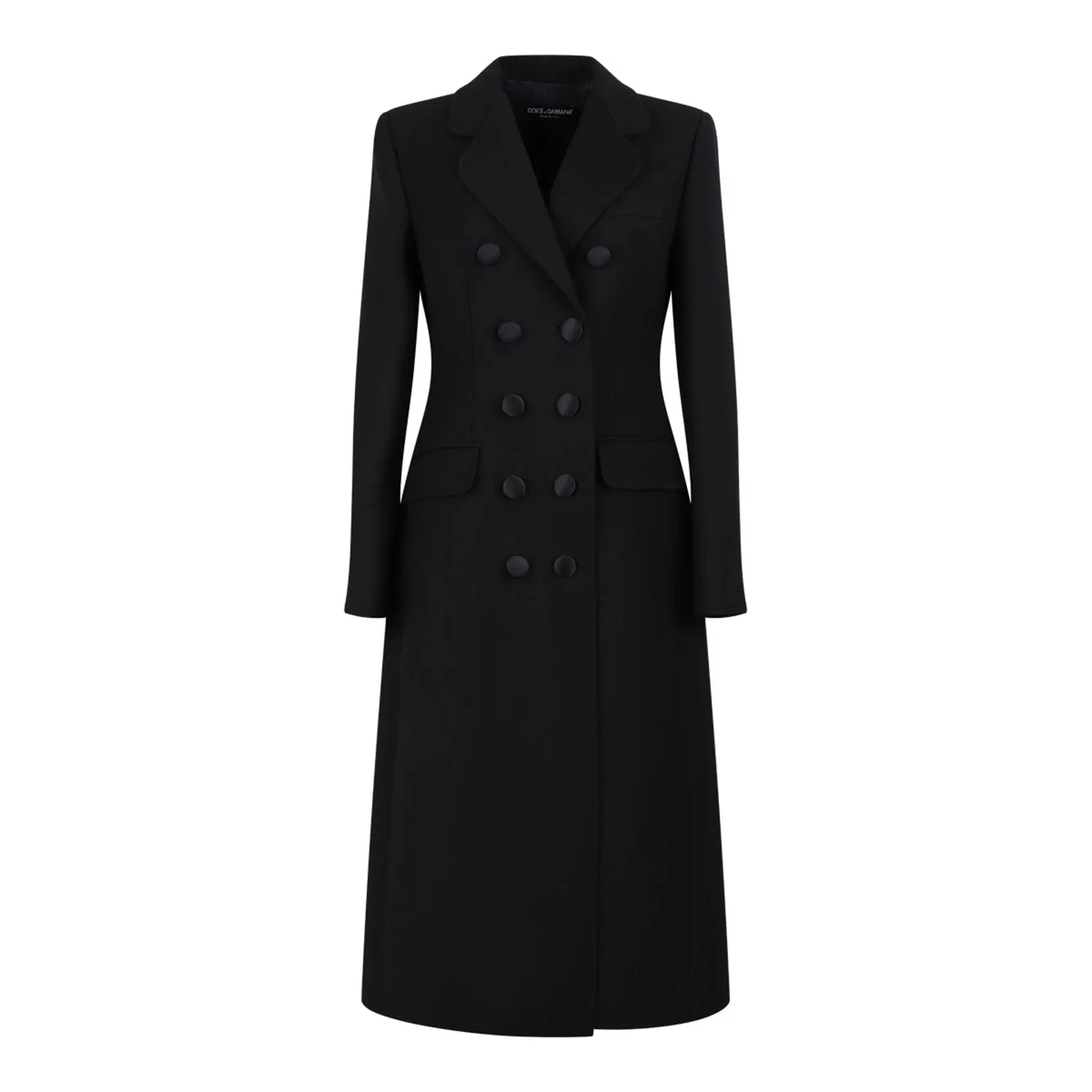BLACK VIRGIN WOOL COAT sold by Lord & Taylor