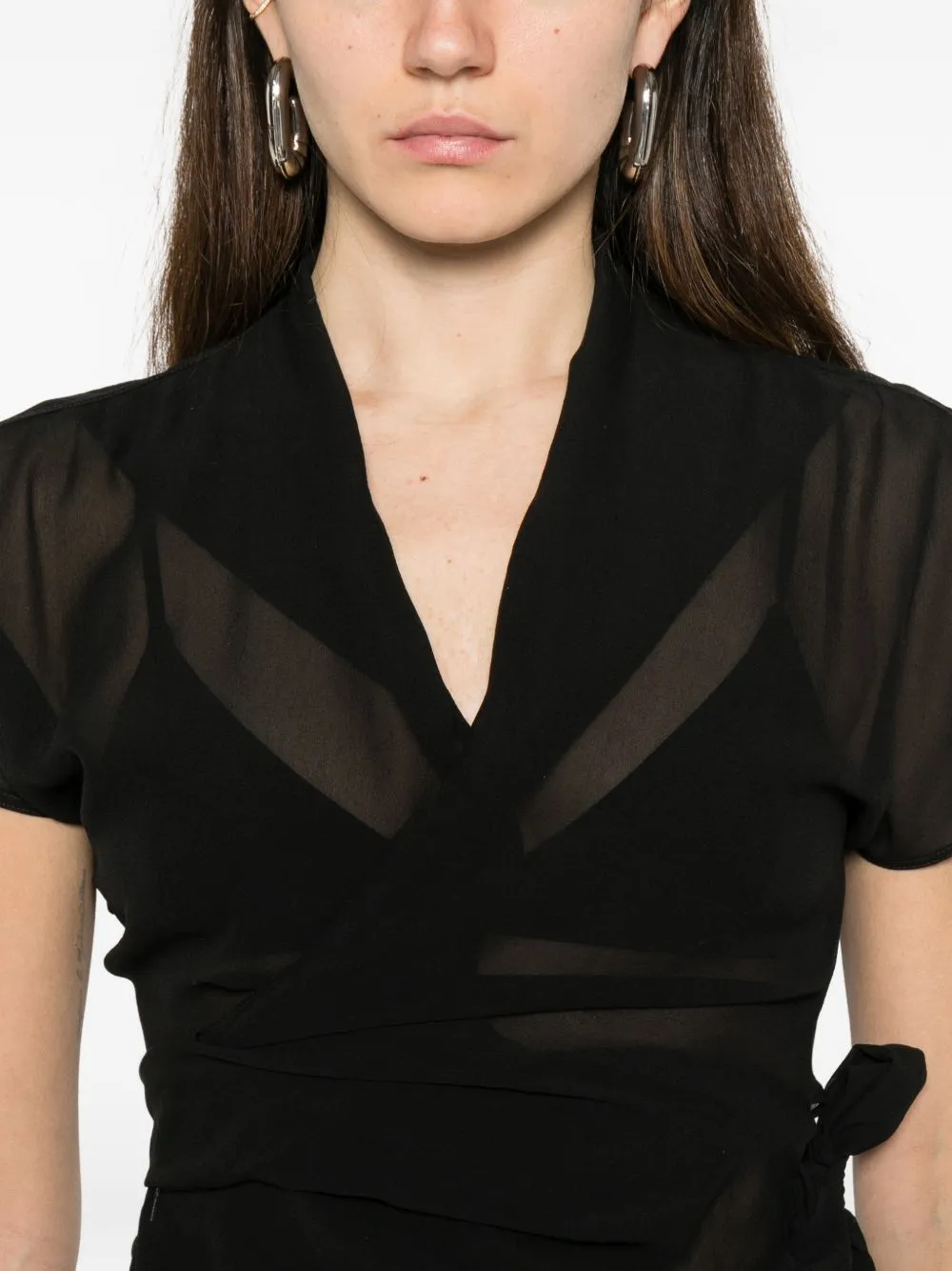 SILK WRAP TOP sold by Lord & Taylor product image thumbnail 2