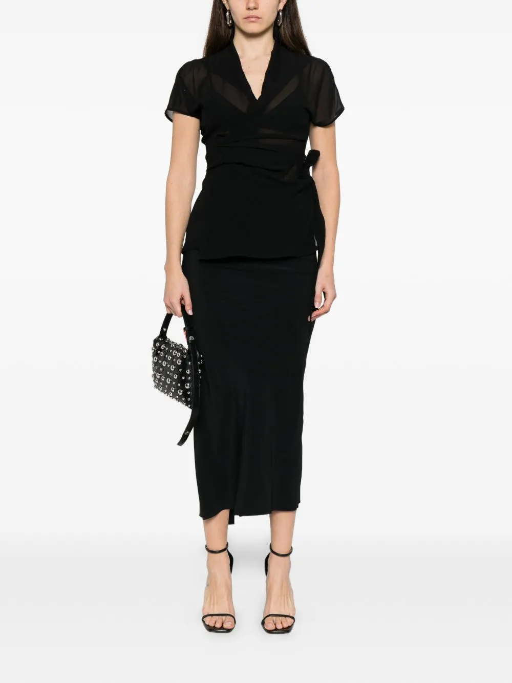 SILK WRAP TOP sold by Lord & Taylor product image thumbnail 4