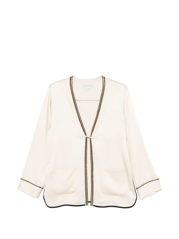 WHITE ACRYLIC VISCOSE JACKET sold by Lord & Taylor
