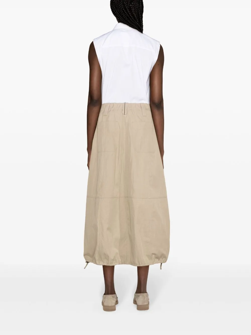 SLEEVELESS SHIRT IN STRETCH COTTON POPLIN WITH SHINY TRIM sold by Lord & Taylor product image thumbnail 2