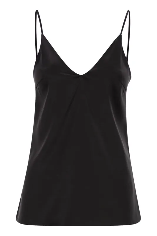 STRETCH SILK SATIN TOP sold by Lord & Taylor