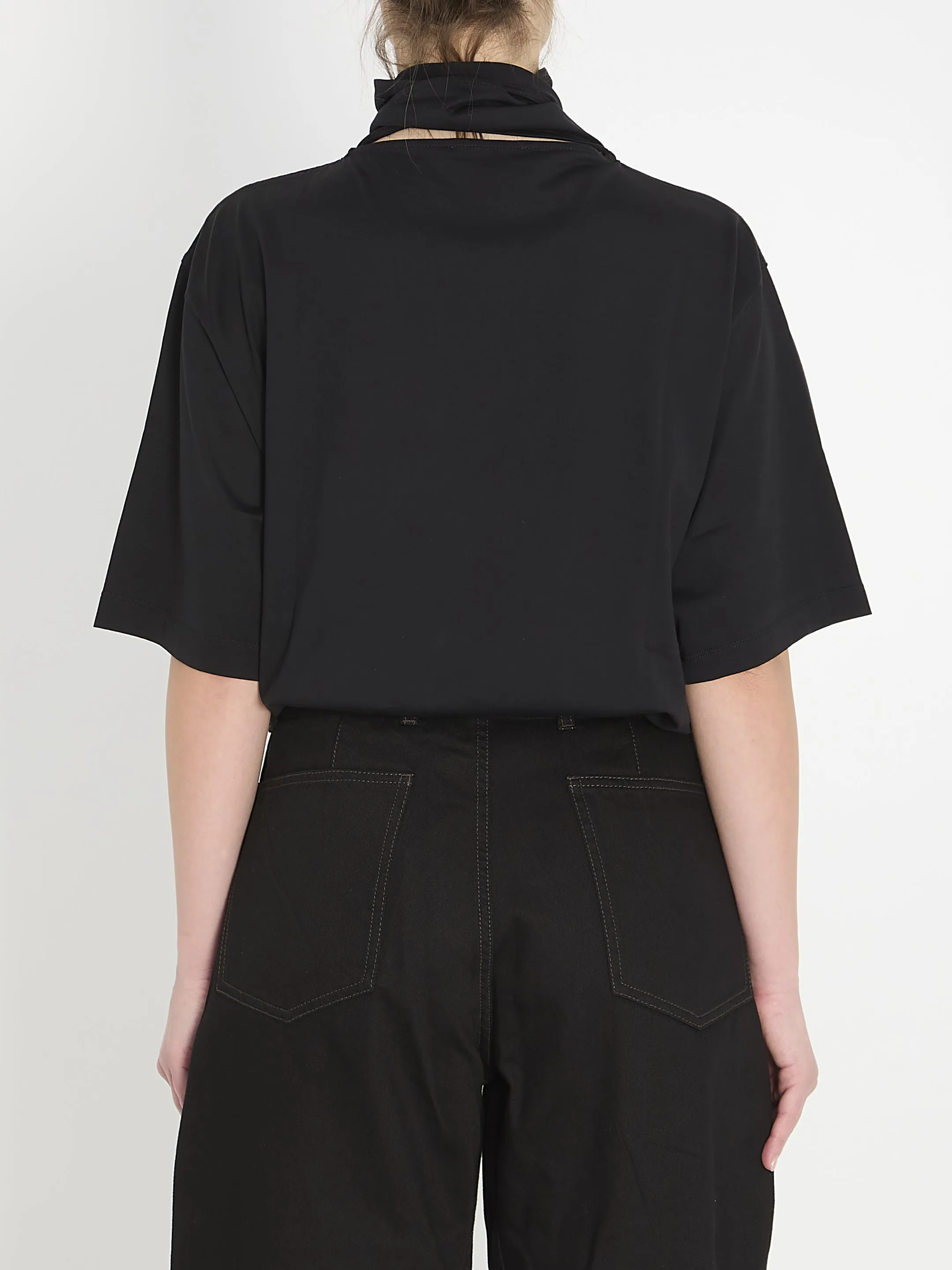 T-SHIRT WITH SCARF sold by Lord & Taylor product image thumbnail 4