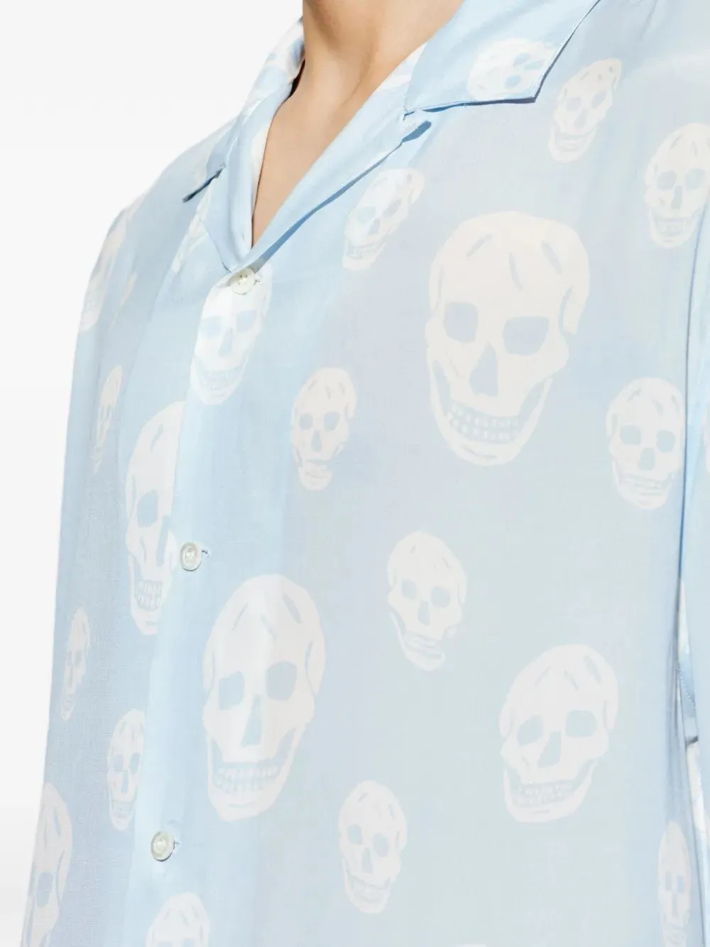 LIGHT BLUE VISCOSE SHIRT sold by Lord & Taylor product image thumbnail 5
