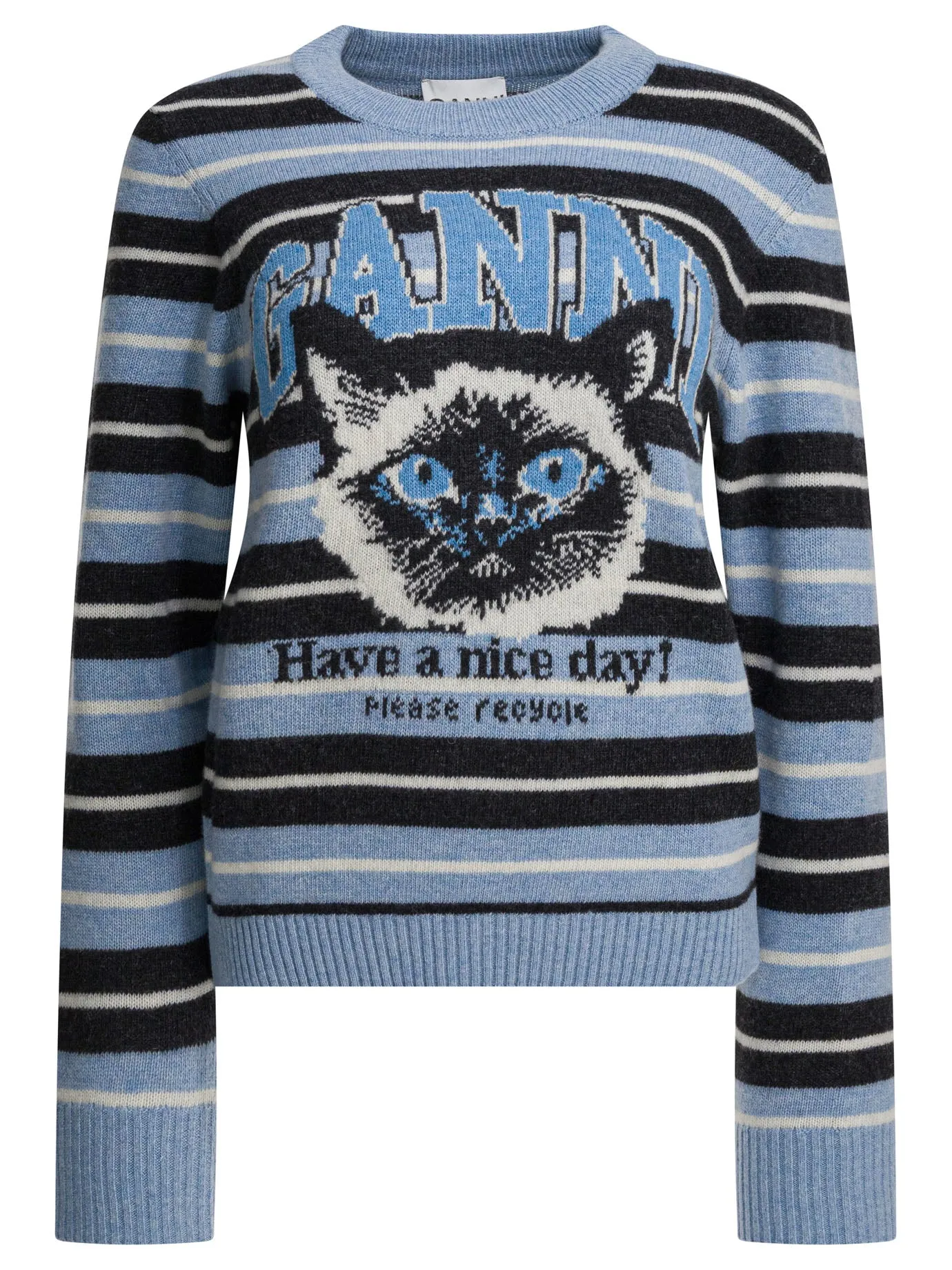 WOOL SWEATER WITH PRINT sold by Lord & Taylor