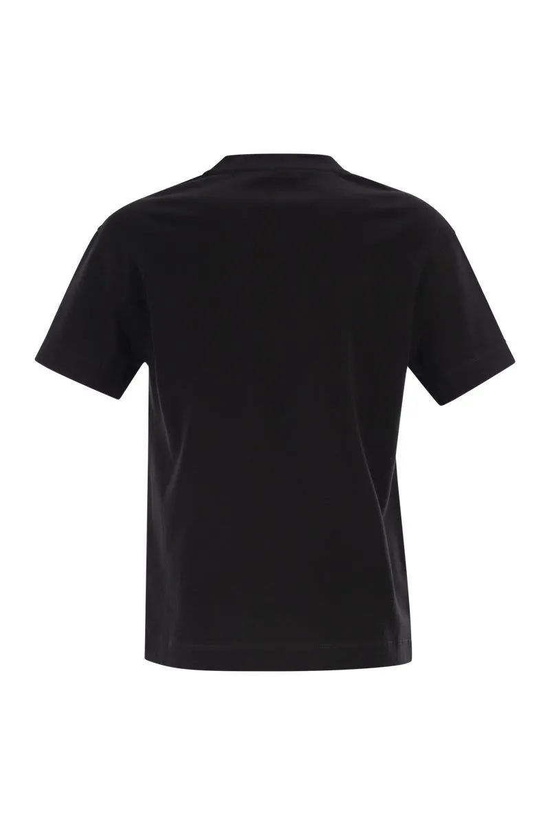 COTTON JERSEY T-SHIRT WITH SHINY TAB sold by Lord & Taylor product image thumbnail 2