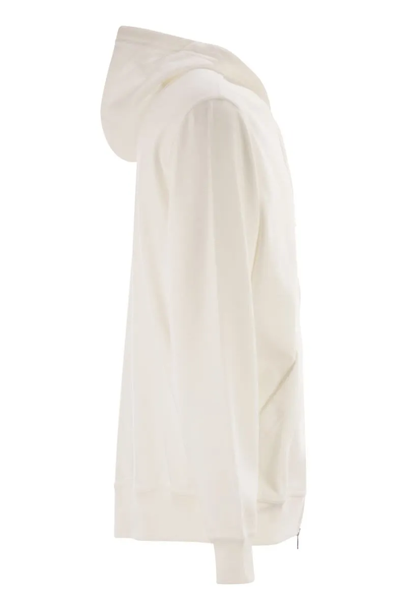 COTTON FLEECE TOPWEAR WITH ZIP AND HOOD sold by Lord & Taylor product image thumbnail 3