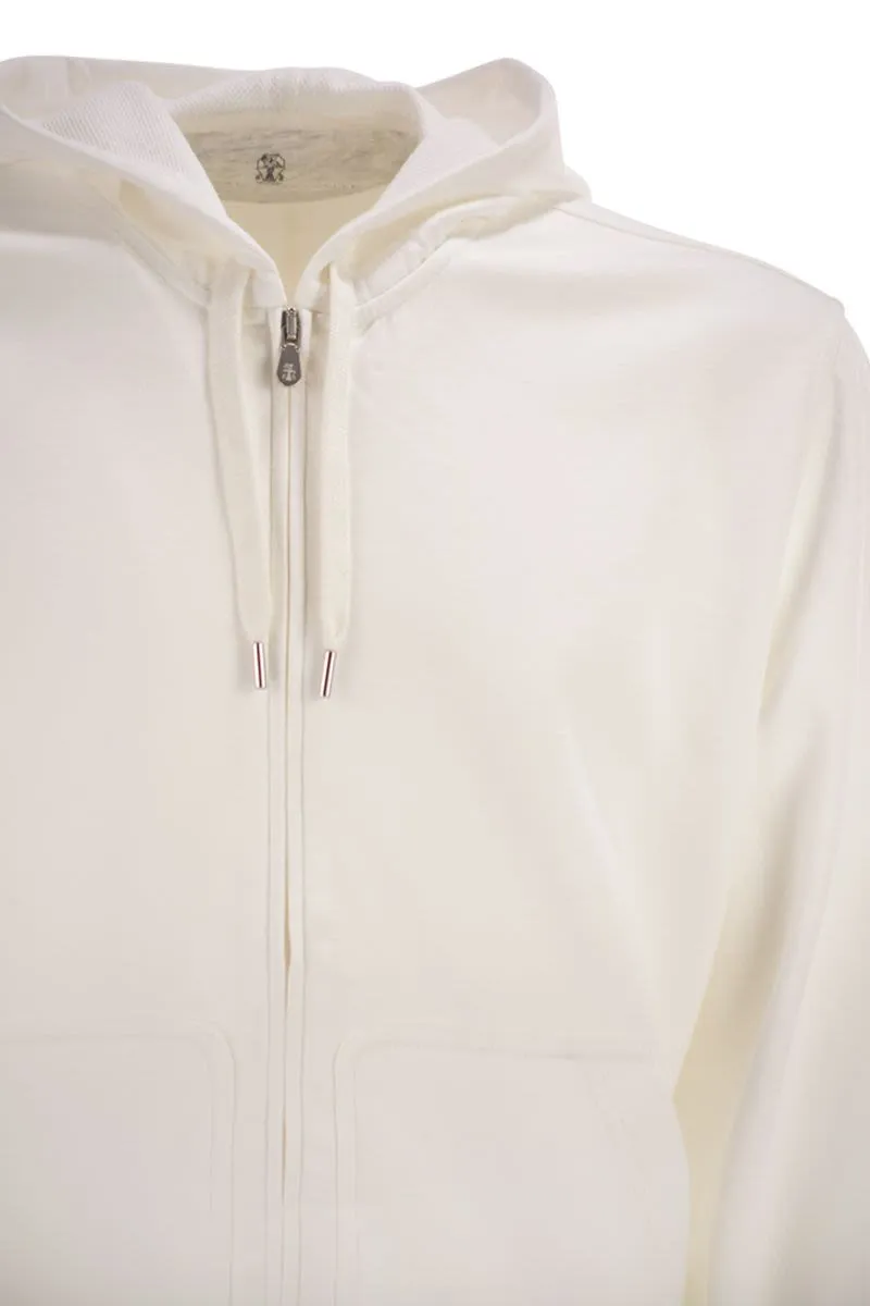 COTTON FLEECE TOPWEAR WITH ZIP AND HOOD sold by Lord & Taylor product image thumbnail 4