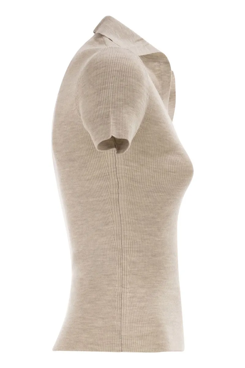 MXMALBERO - RIBBED WOOL POLO SHIRT sold by Lord & Taylor product image thumbnail 3
