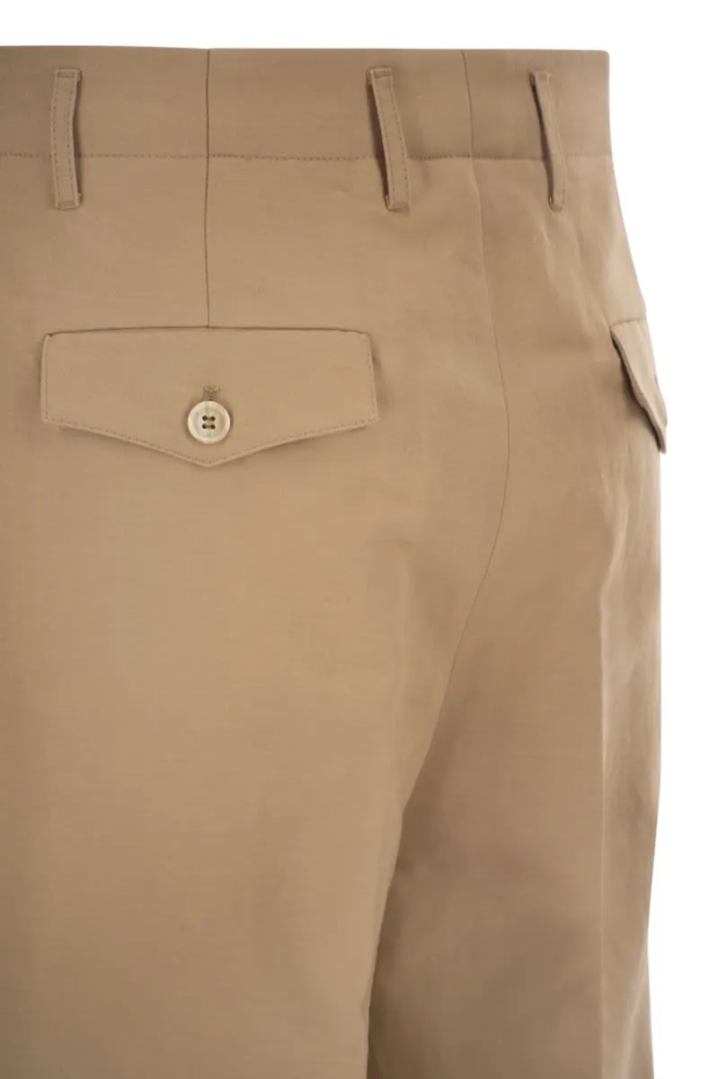 TAILORED TROUSERS IN COTTON AND LINEN WITH PLEATS sold by Lord & Taylor product image thumbnail 4