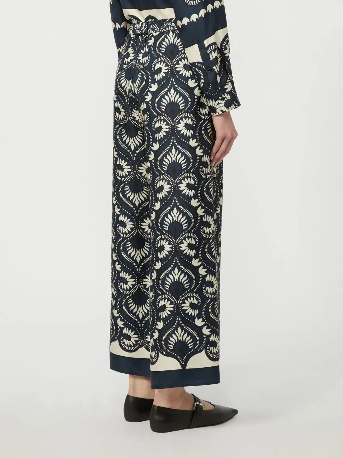 WKDOTTICO - FLOWING PRINTED SILK TROUSERS sold by Lord & Taylor product image thumbnail 4