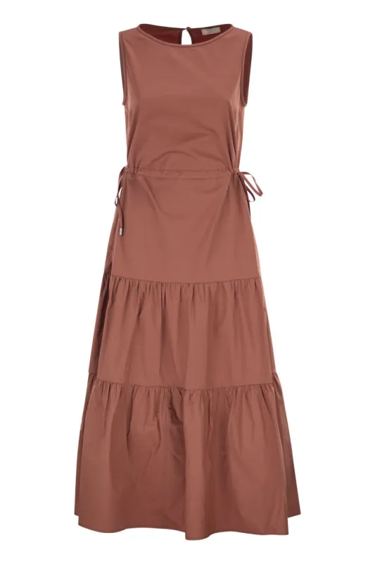 SLEEVELESS MIDI DRESS IN STRETCH COTTON sold by Lord & Taylor