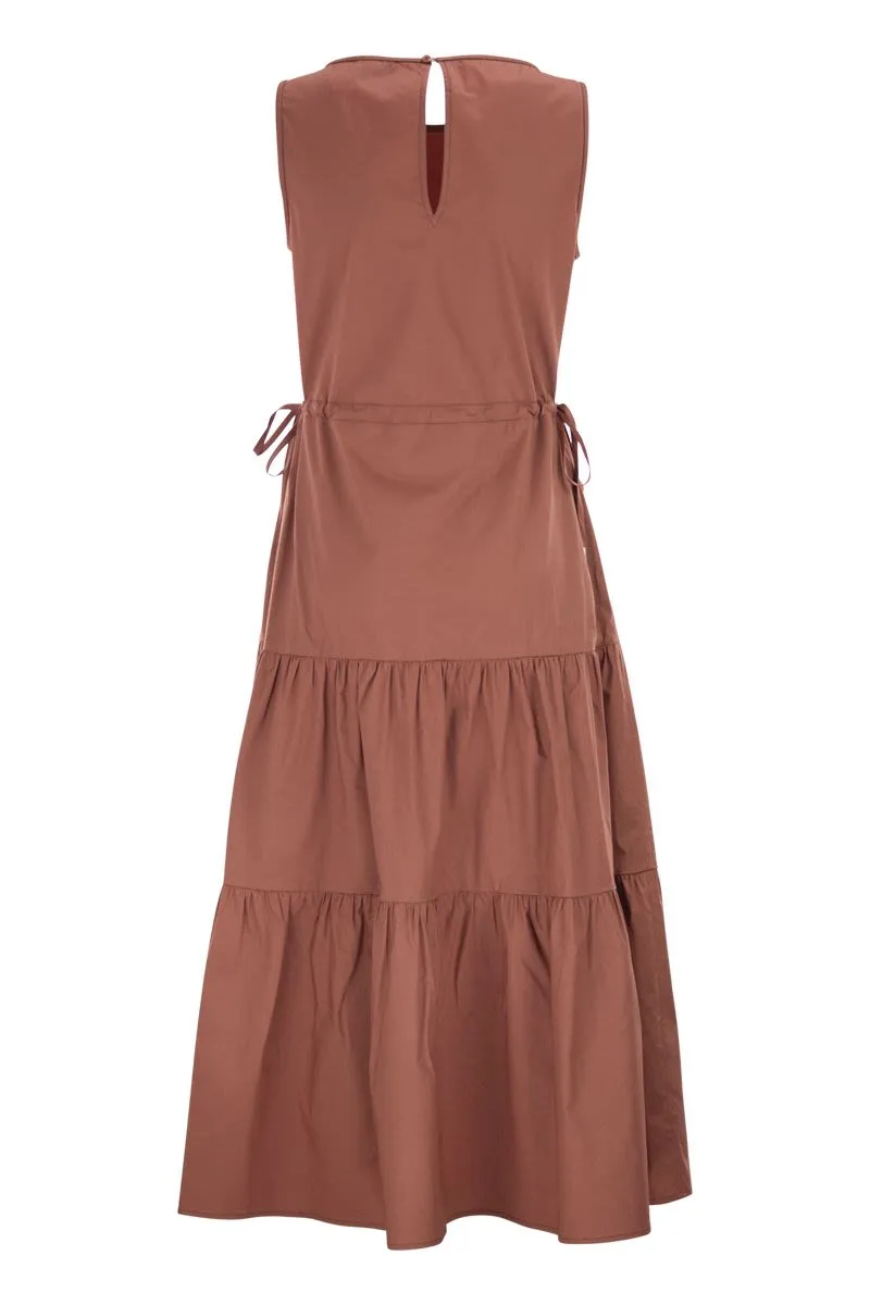 SLEEVELESS MIDI DRESS IN STRETCH COTTON sold by Lord & Taylor product image thumbnail 2