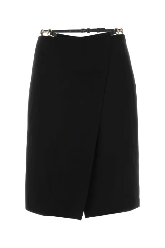 BLACK WOOL SKIRT sold by Lord & Taylor