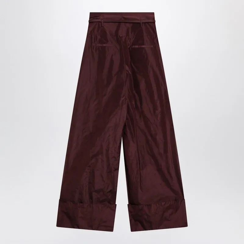 BURGUNDY TAFFETA PANT sold by Lord & Taylor product image thumbnail 2