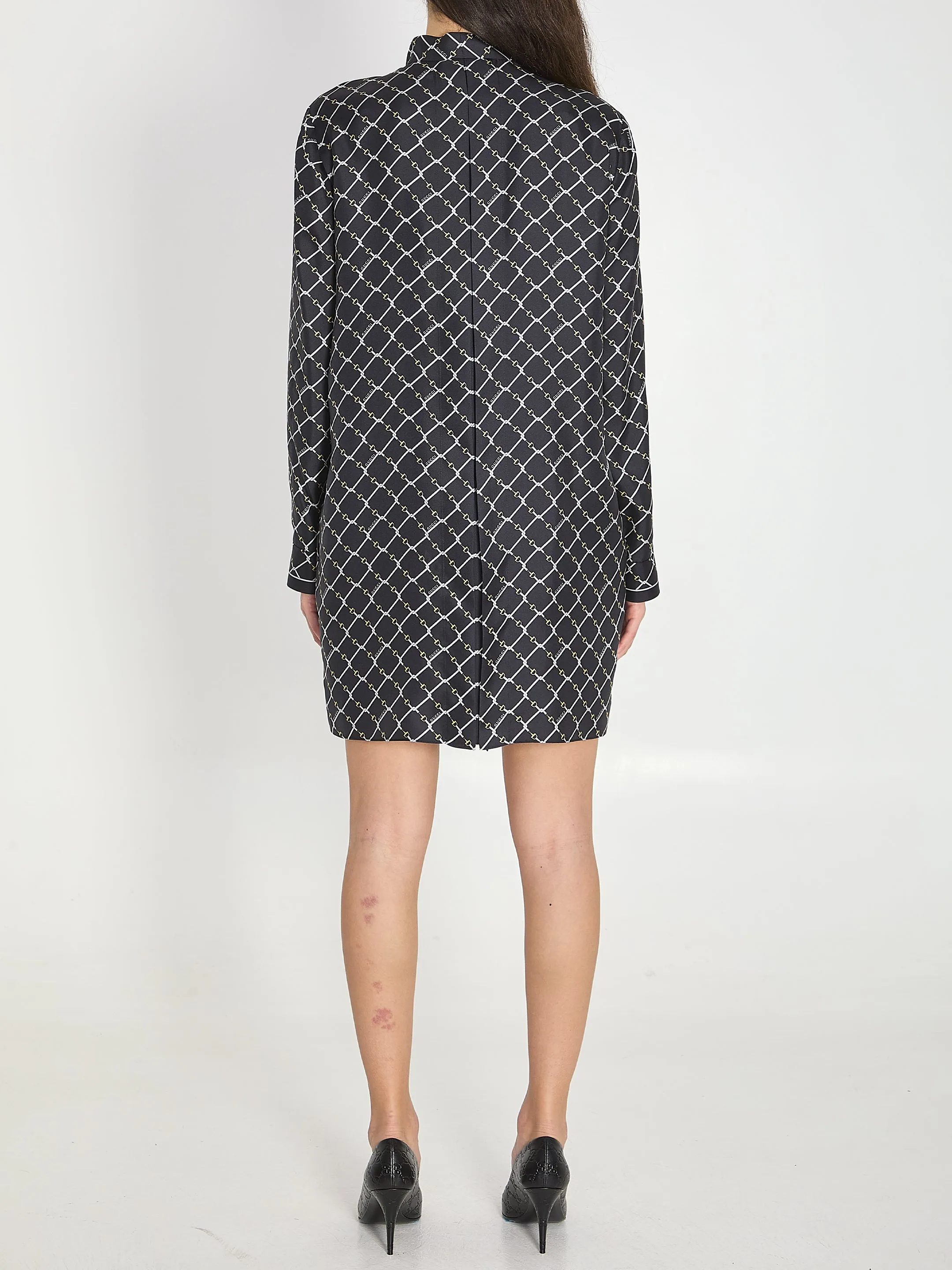 PRINTED SILK MINI DRESS sold by Lord & Taylor product image thumbnail 4