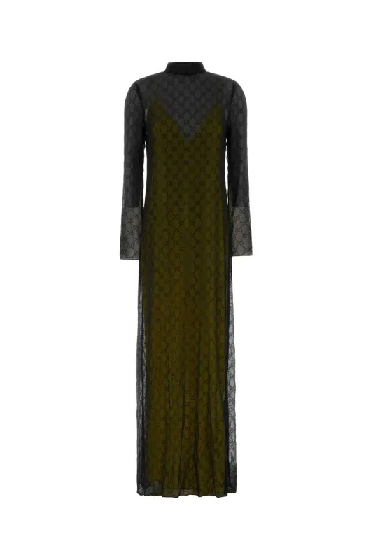 BLACK GEORGETTE LONG DRESS sold by Lord & Taylor