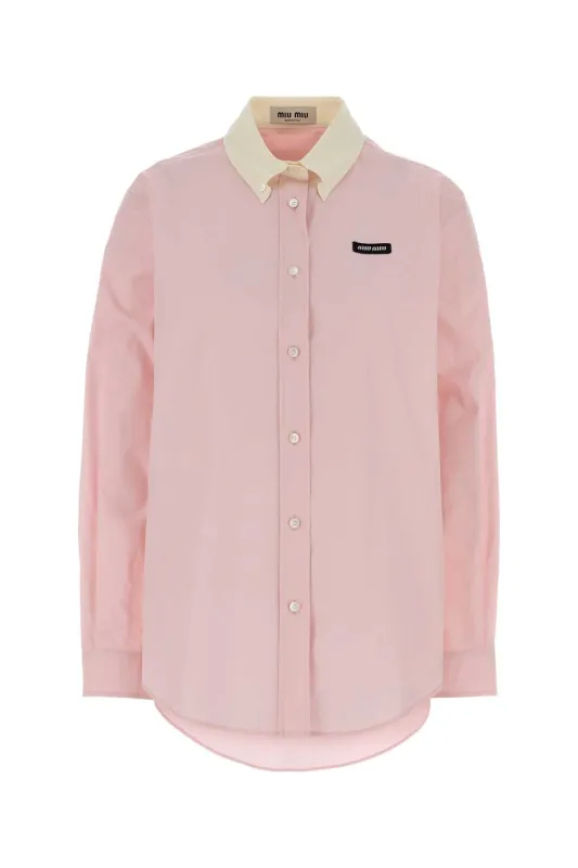 PINK POPLIN SHIRT made by Miu Miu