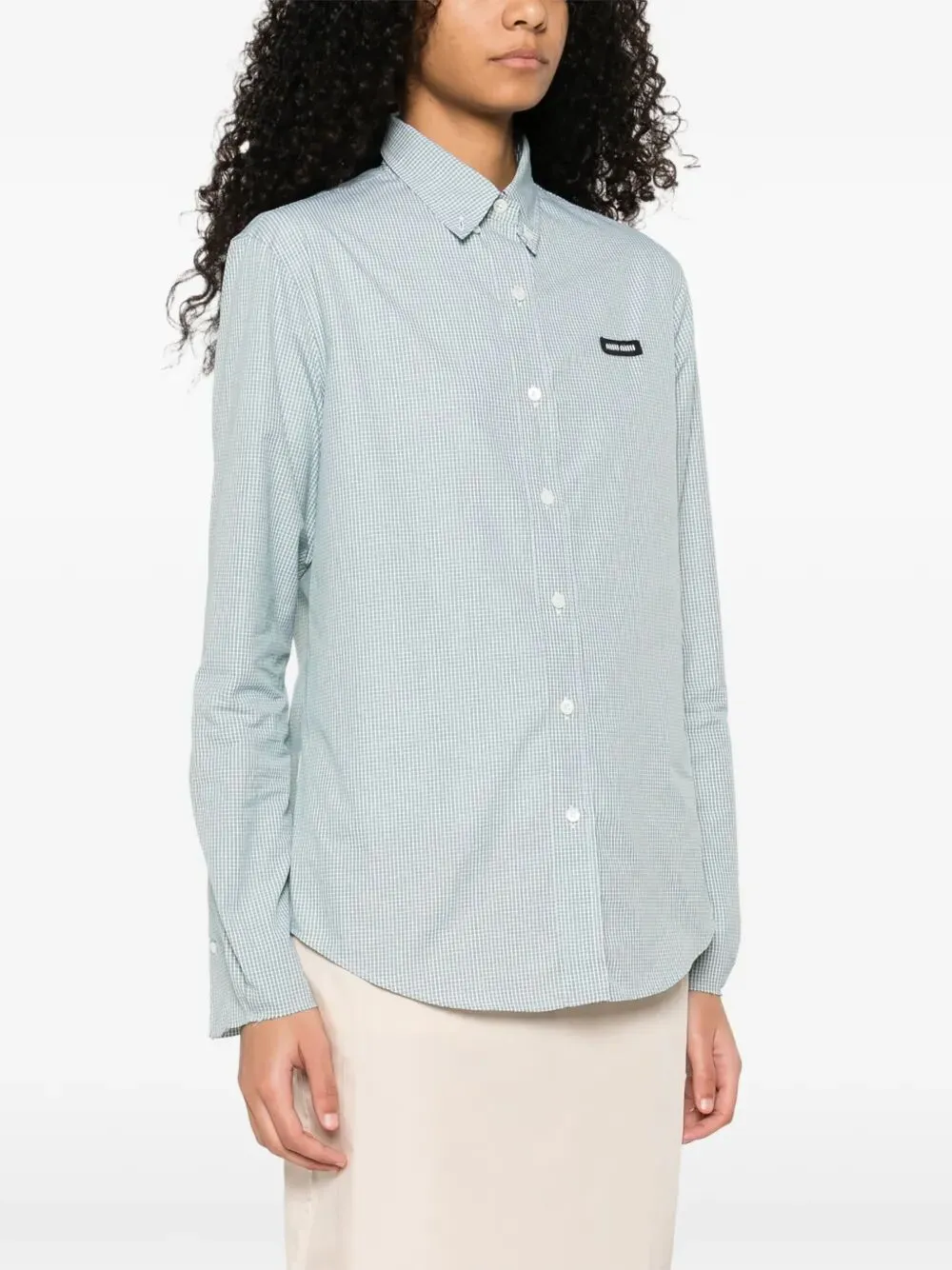 CHECK PATTERN POPLIN SHIRT sold by Lord & Taylor product image thumbnail 5