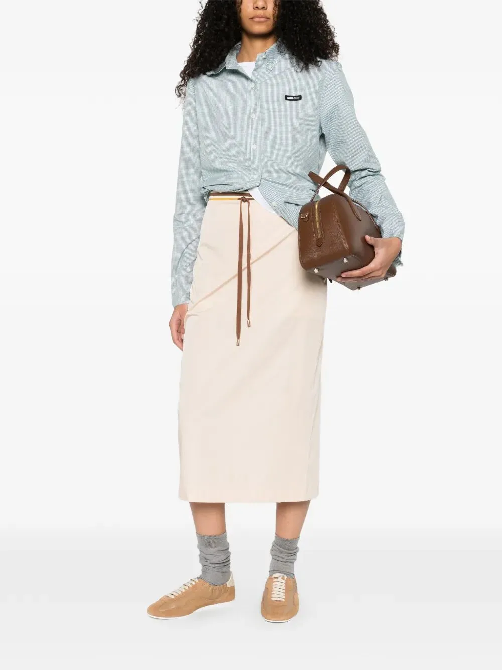 CHECK PATTERN POPLIN SHIRT sold by Lord & Taylor product image thumbnail 2