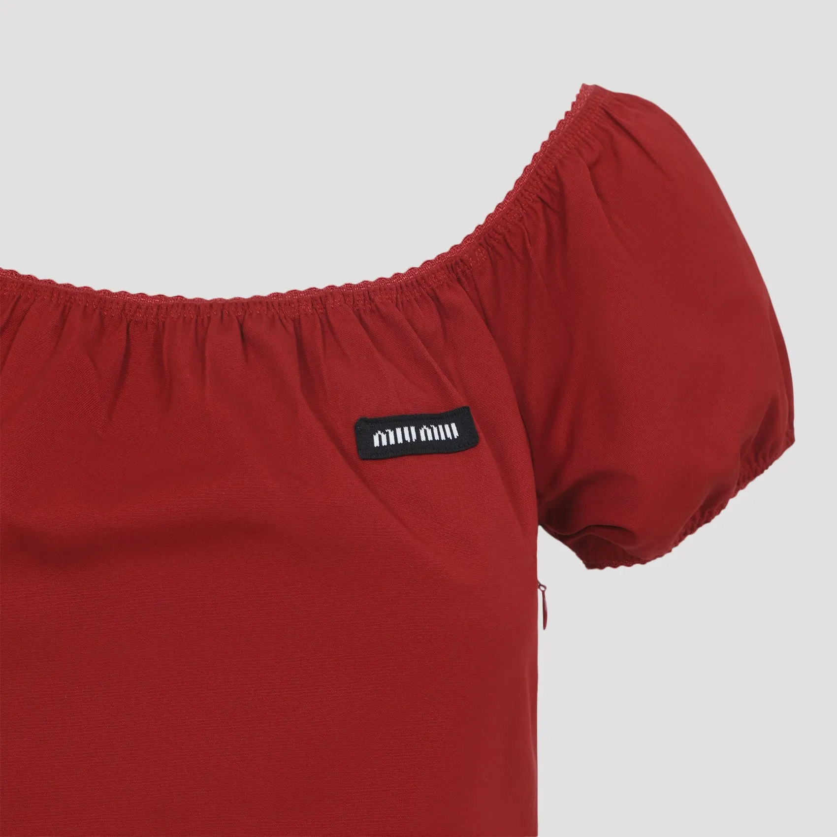 RED COTTON MIDI DRESS sold by Lord & Taylor product image thumbnail 4