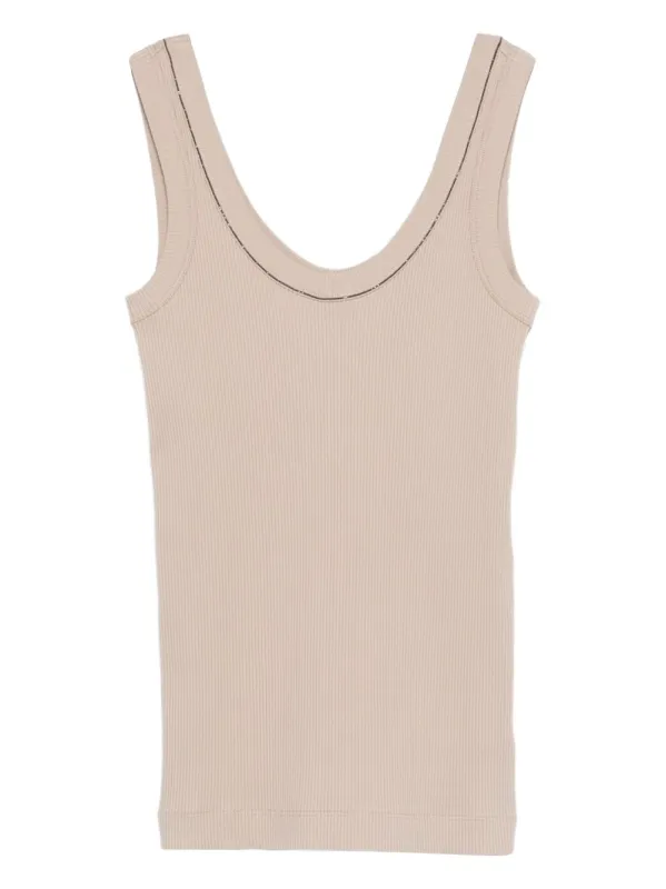 COTTON TANK TOP made by Brunello Cucinelli