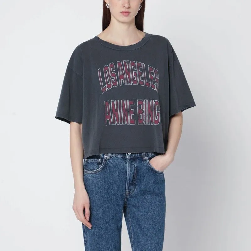 BLACK WASHED CROPPED JOHNNY TSHIRT sold by Lord & Taylor