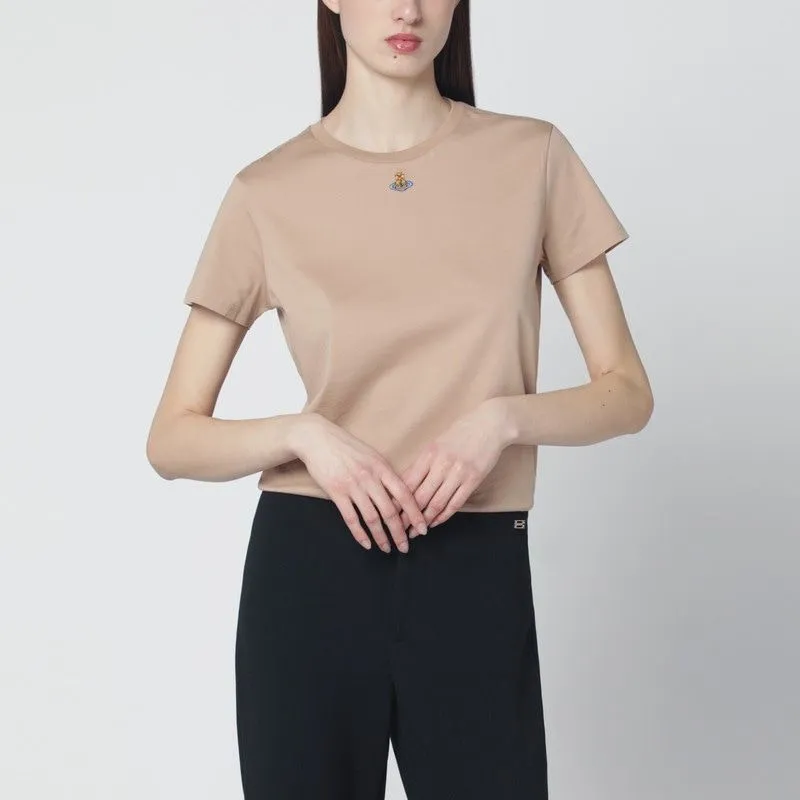 BEIGE ORB PERU TSHIRT made by Vivienne Westwood