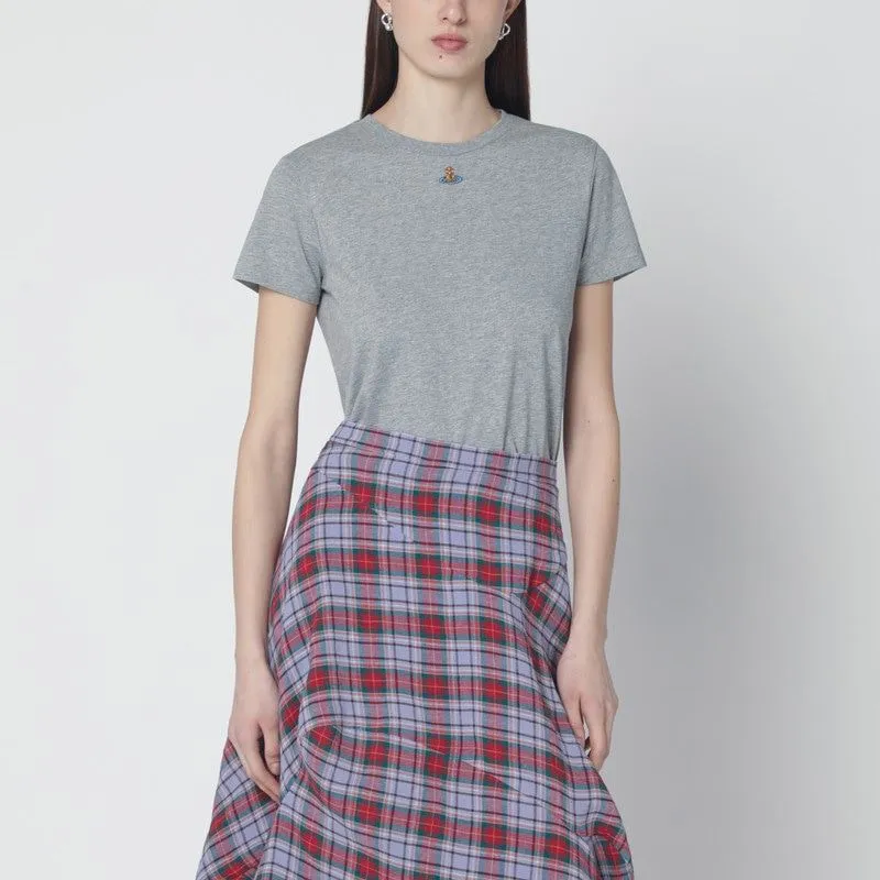 GREY MéLANGE ORB PERU TSHIRT made by Vivienne Westwood