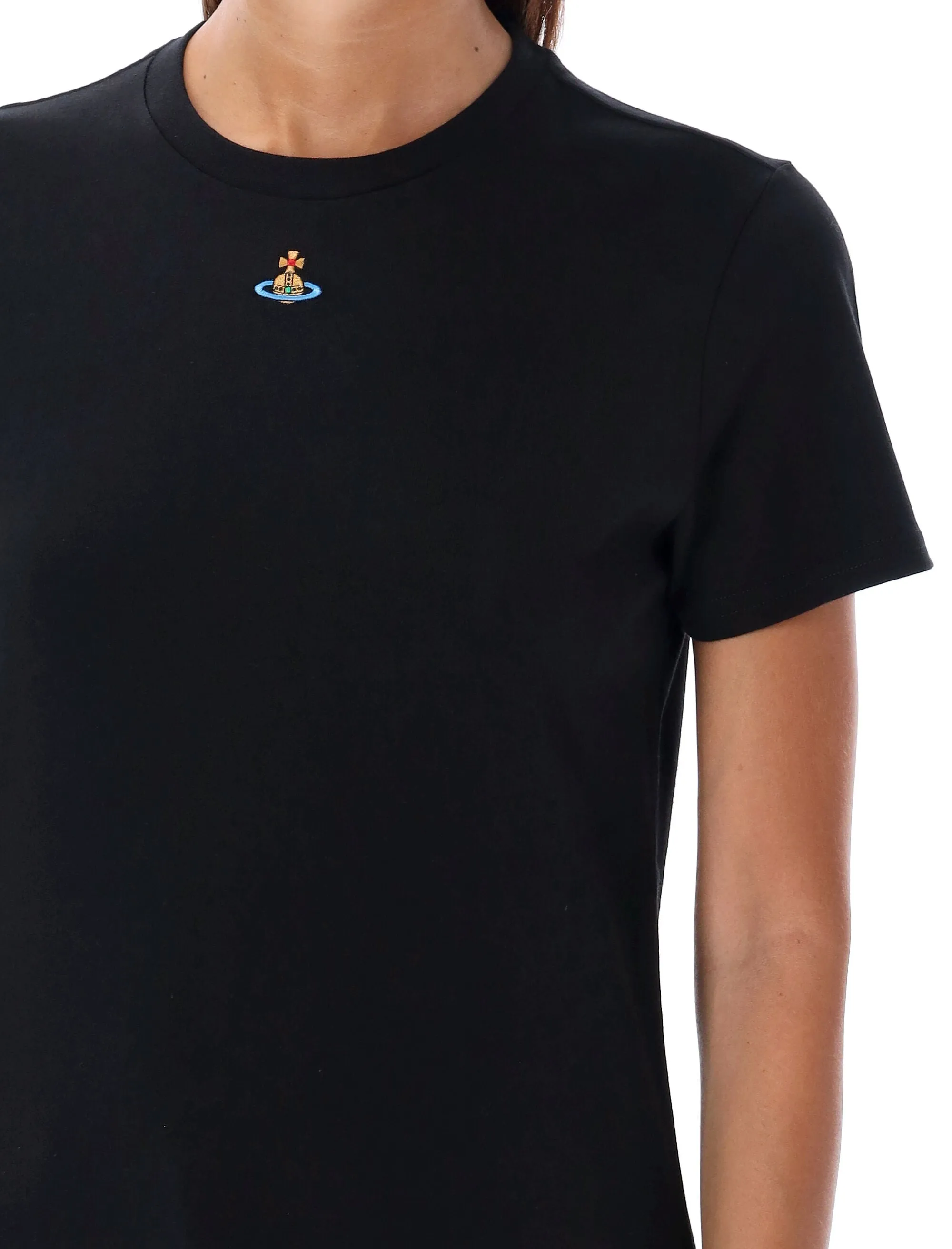 COTTON T-SHIRT WITH ORB LOGO EMBROIDERY sold by Lord & Taylor product image thumbnail 3