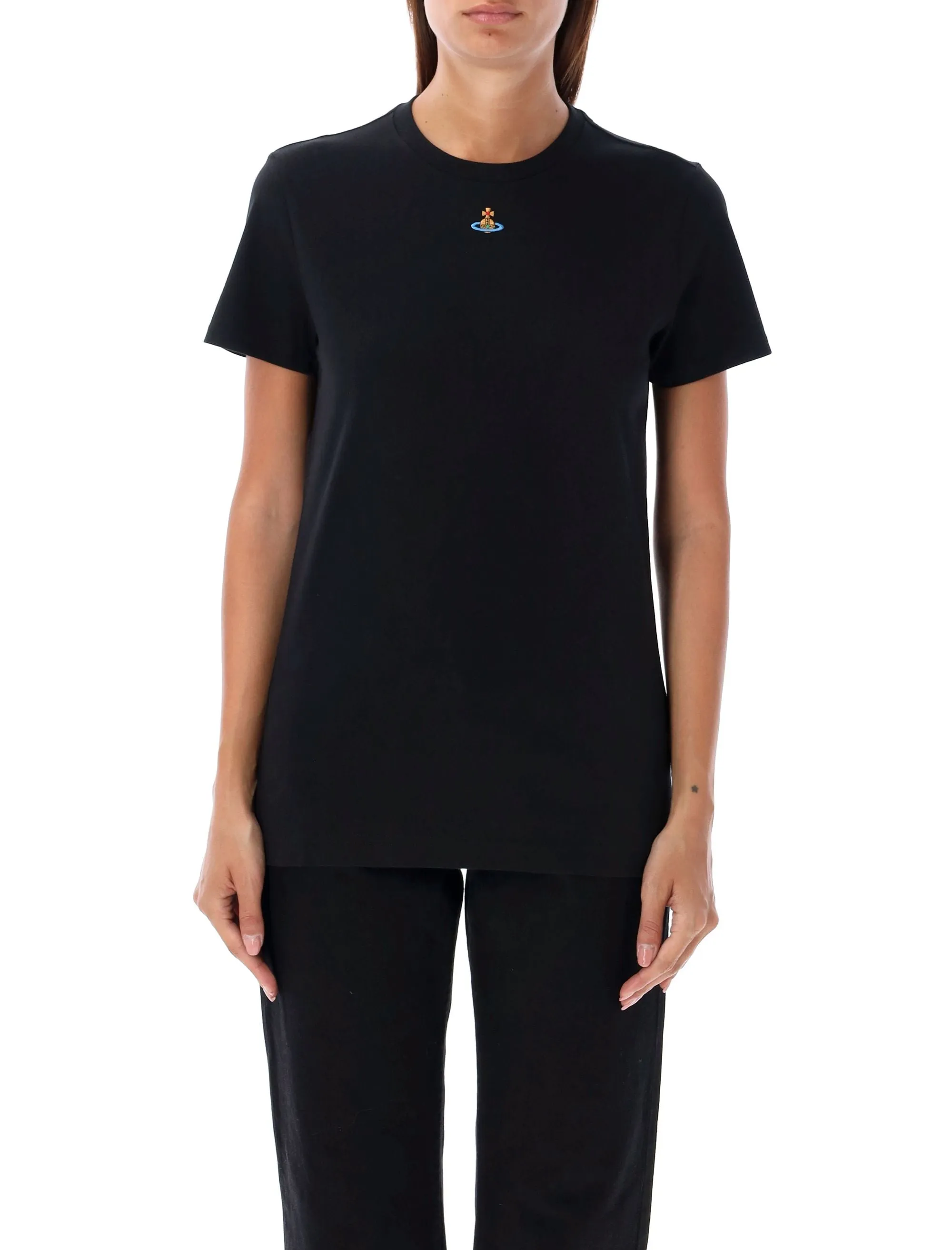 COTTON T-SHIRT WITH ORB LOGO EMBROIDERY sold by Lord & Taylor