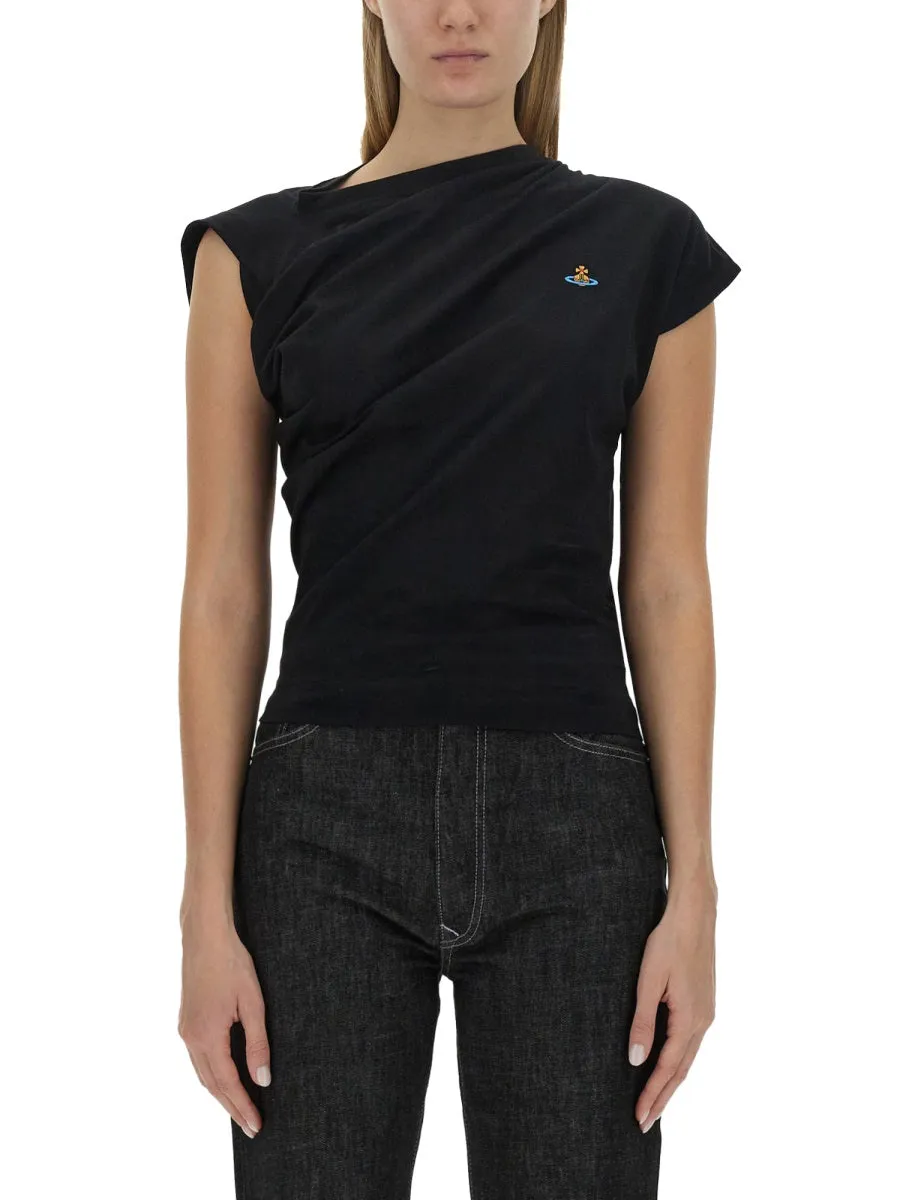 LOGO EMBROIDERED T SHIRT sold by Lord & Taylor product image thumbnail 2