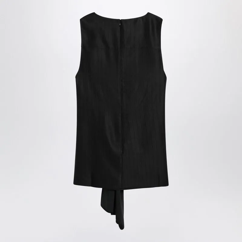 BLACK DRAPED FONDA TOP sold by Lord & Taylor product image thumbnail 2